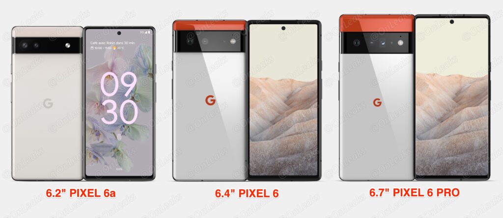 Pixel 6 Series Display Comparison