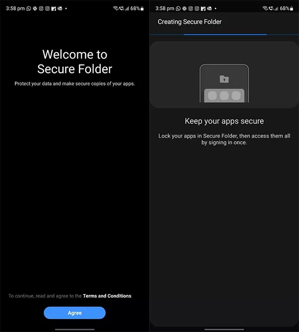 Samsung secure folder - best app locker for android