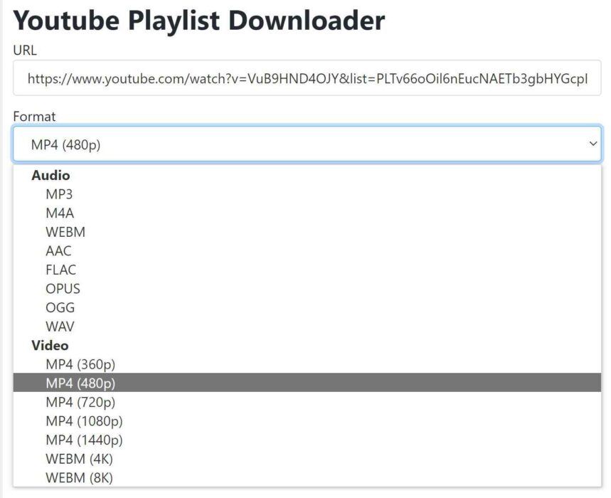 Playlist downloader