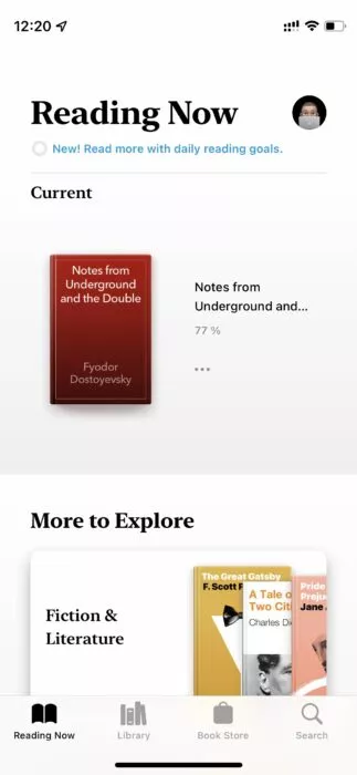 4. Apple Books on iPhone