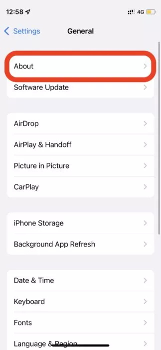 Change AirDrop name on iPhone 3