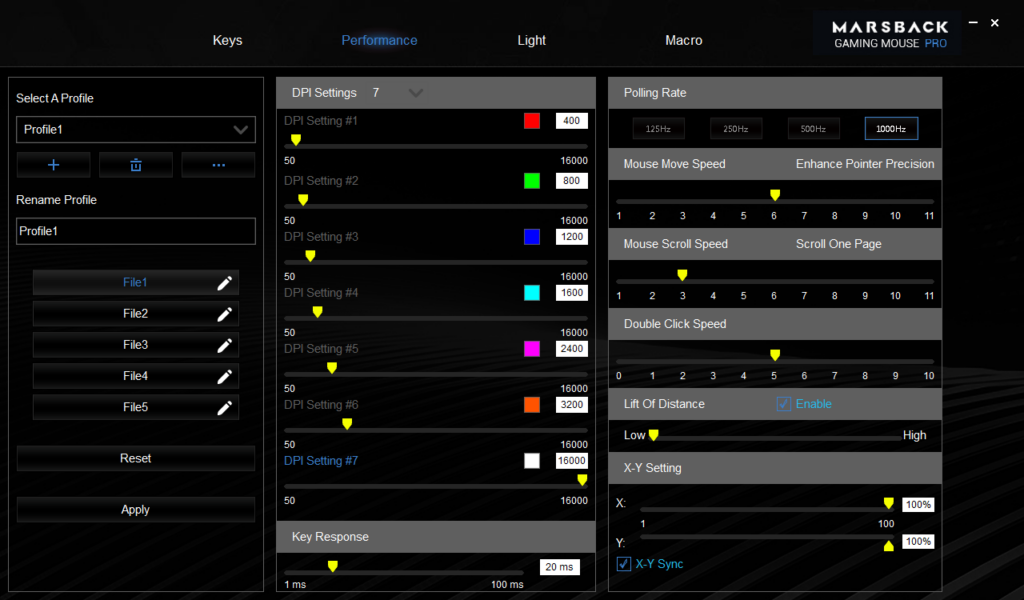 DPI Configuration