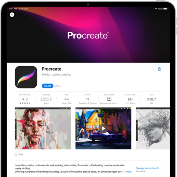 app store procreate