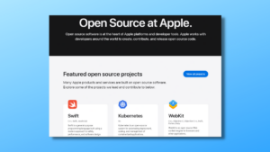 apple open source website