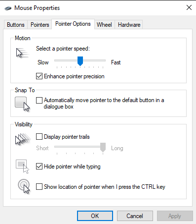 Mouse precision setting?