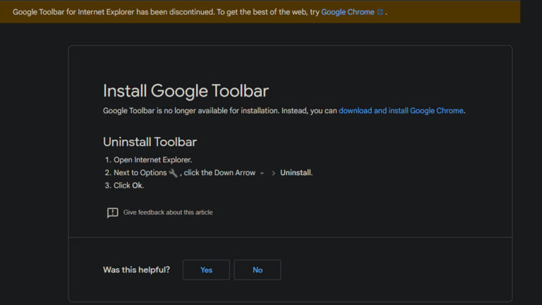 google toolbar dead offline