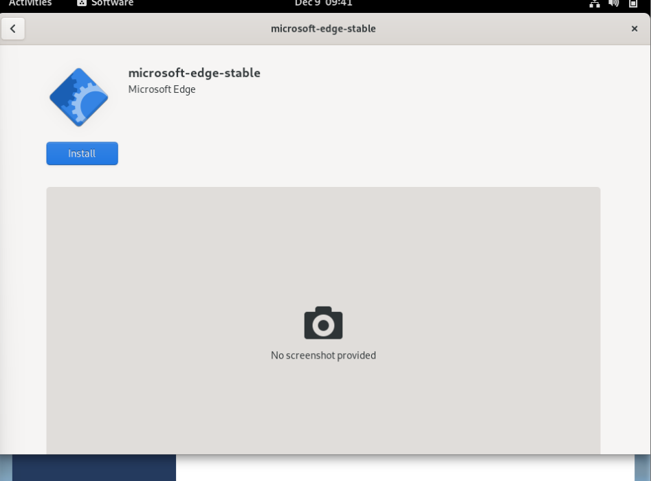 Installer Le Logiciel Fedora Stable De Microsoft Edge