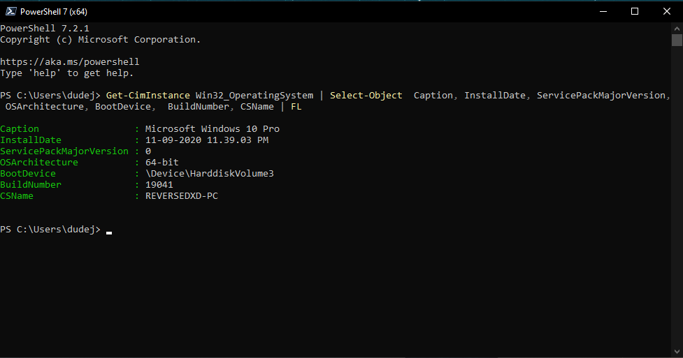 powershell cli