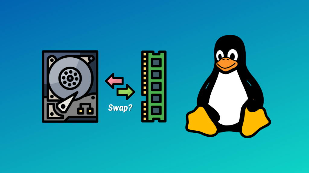 High swap space usage. Linux swap