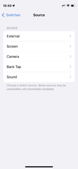 Create new switch on iPhone- 5