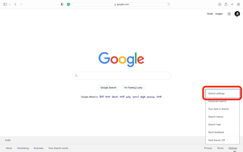 How to toggle Google SafeSearch on desktop- 2
