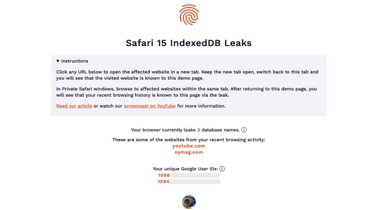 Safari bug IndexedDB API