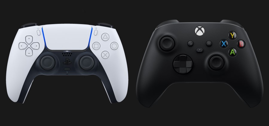 Playstation 5 controller vs xbox store series x