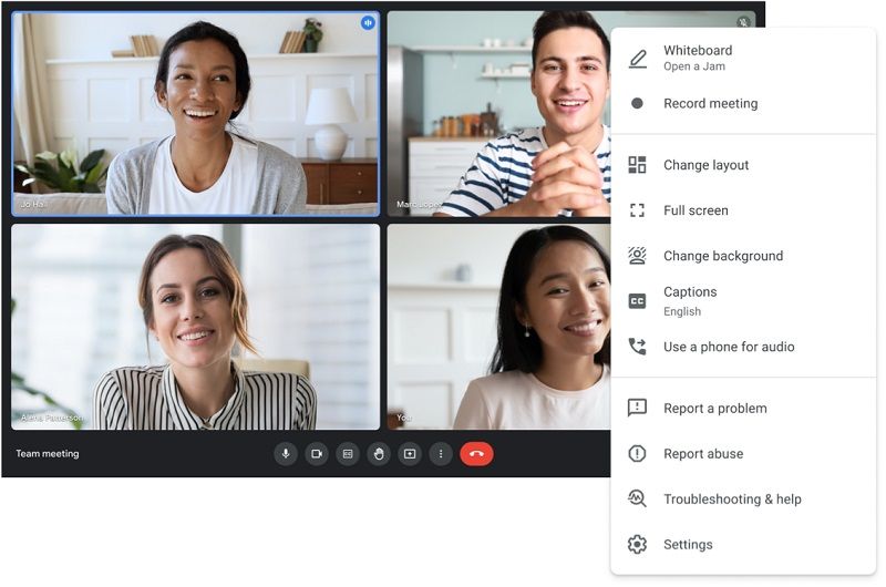 How to record google meet meeting