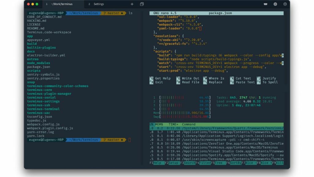 tabby terminal emulator linux