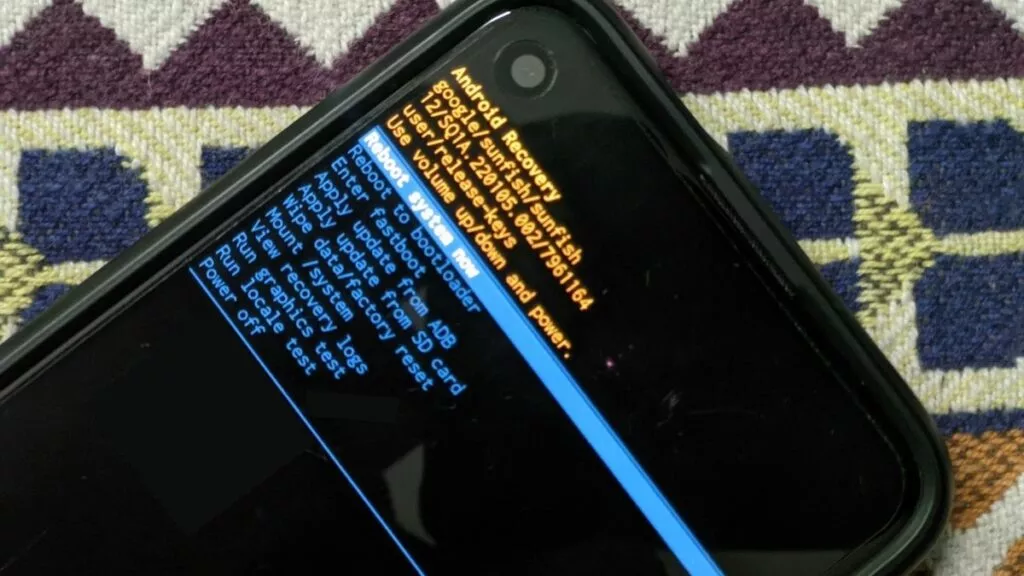 wipe data and factory reset from Android recovery