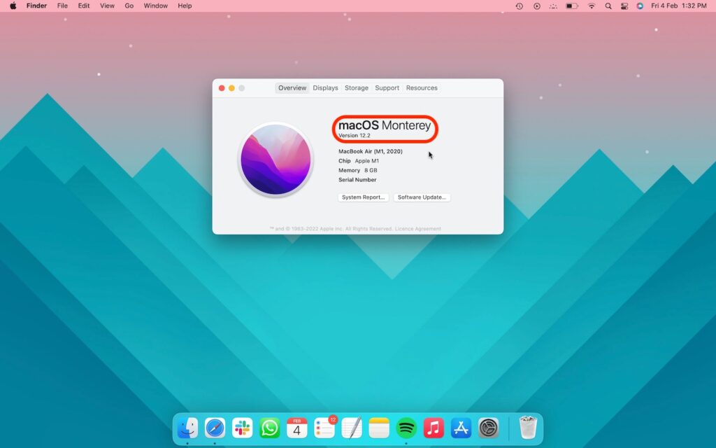 2. Comment Vérifier La Version De Macos