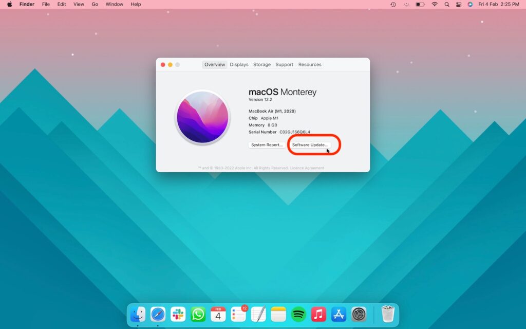 2. Comment mettre à jour mac