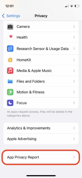 2. How to use App Privacy report on iPhone