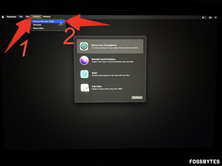 5. Alter settings for bootable macOS installer