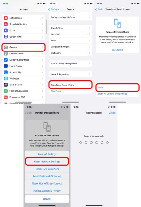 7. Atur ulang pengaturan jaringan untuk memperbaiki hotspot pribadi iPhone tidak berfungsi