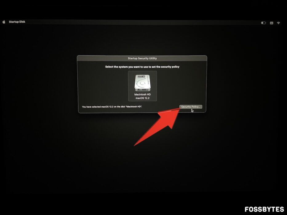 8. Alter settings for bootable macOS installer