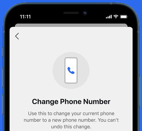 change phone number signal