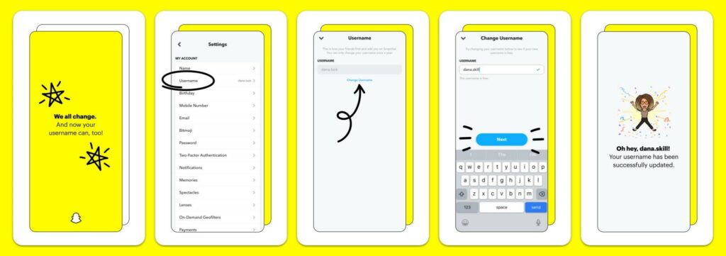 how-to-change-snapchat-username
