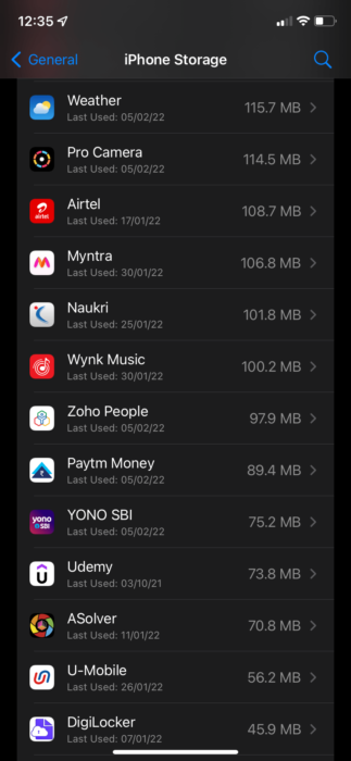 Listes D'Applications De Stockage Iphone Pour Vider Le Cache Sur Iphone Et Ipad