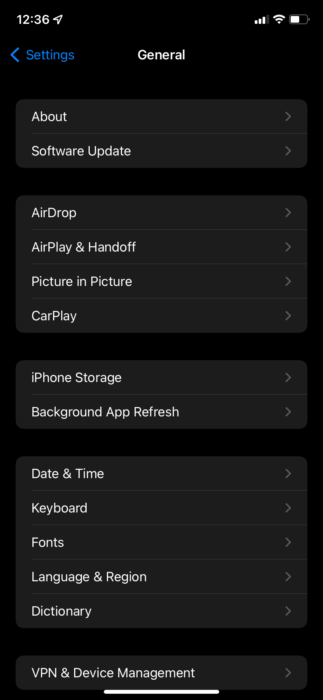 Clear cache on iPhone using iPhone storage