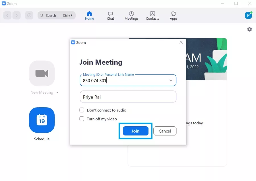 join meeting via zoom desktop app