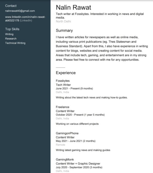 linkedin-profile-resume