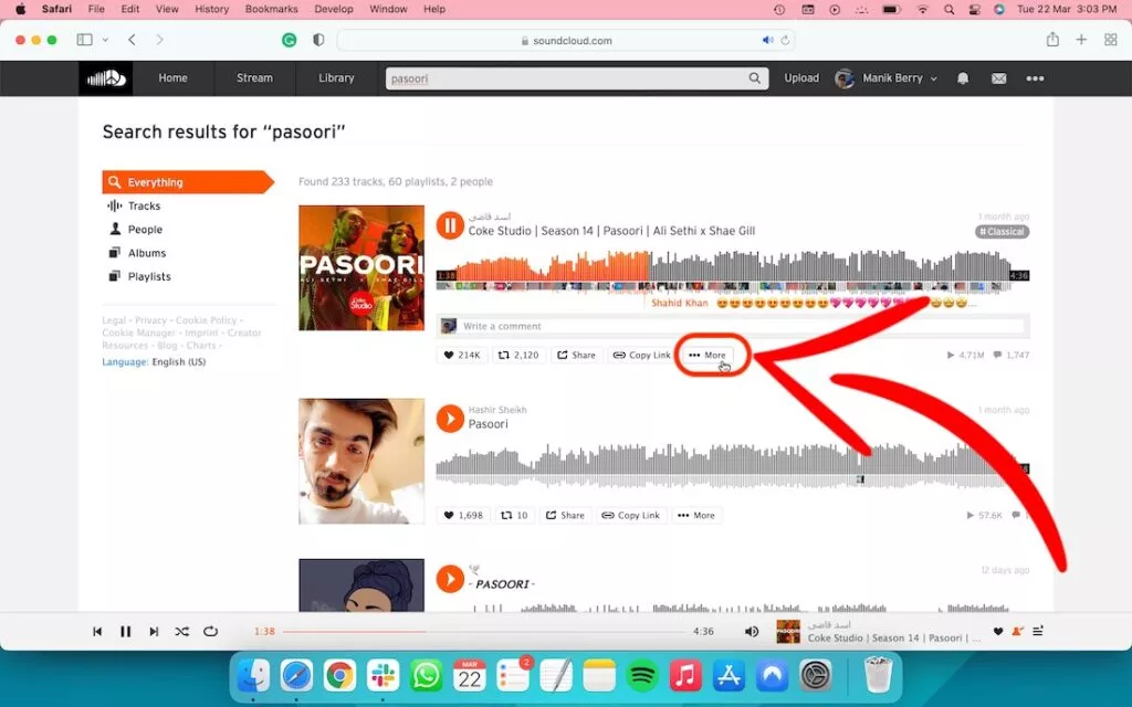 How to create a playlist on SouncCloud from SoundCloud website 1
