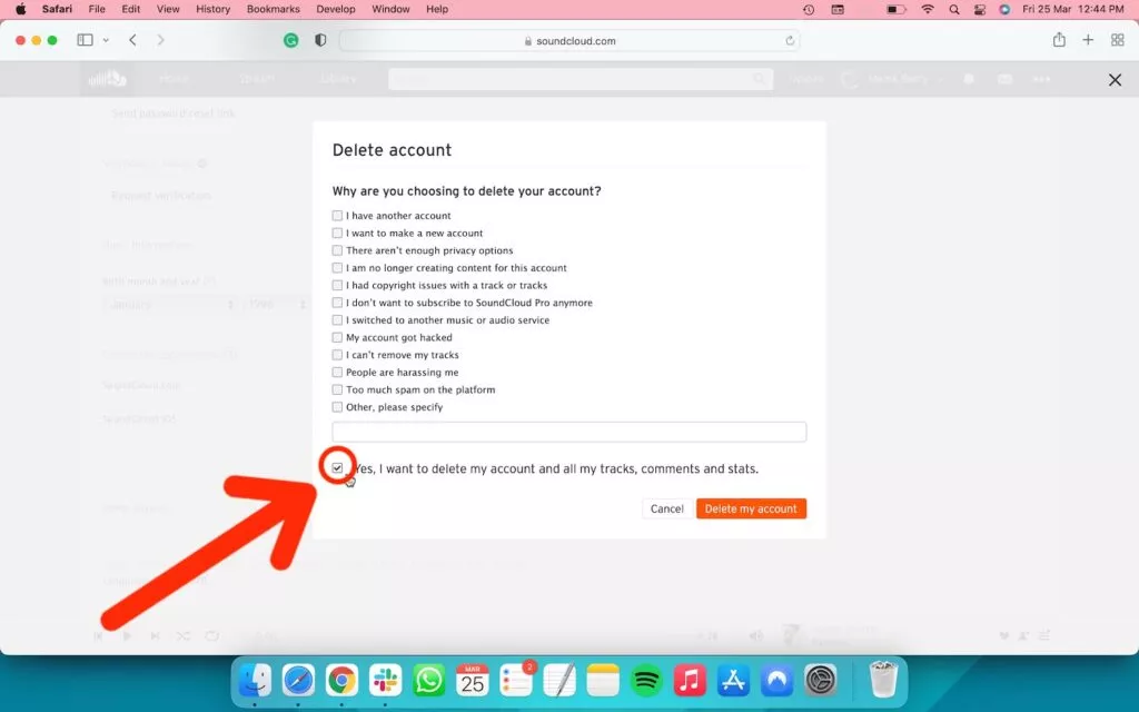 How to delete SoundCloud account-4
