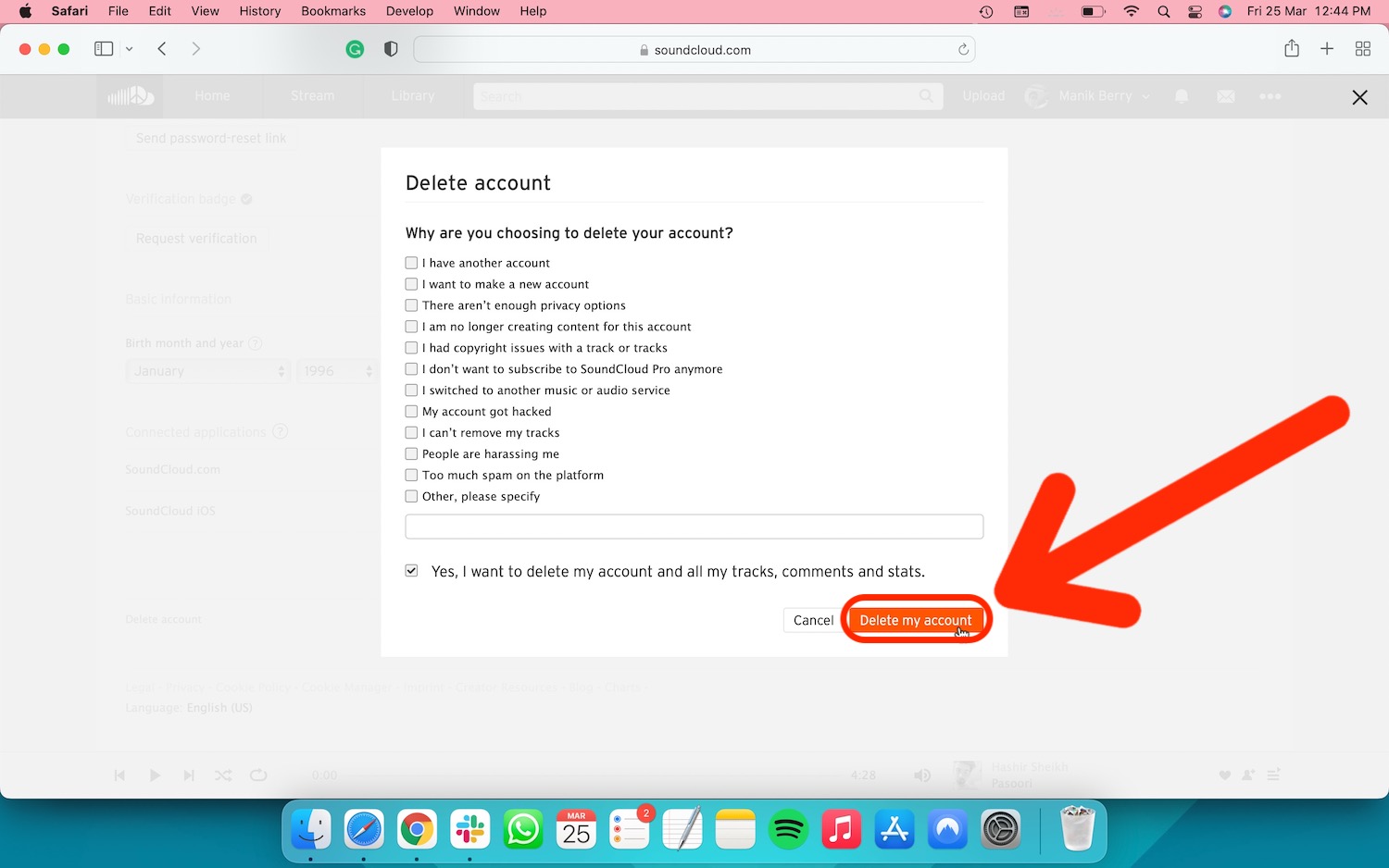 How To Delete SoundCloud Account