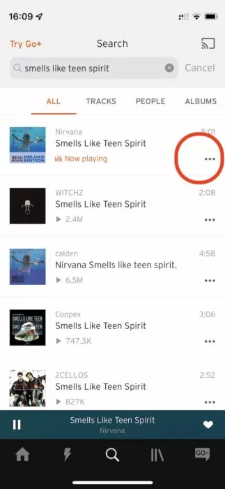 How to make a playlist on SoundCloud iOS- 1