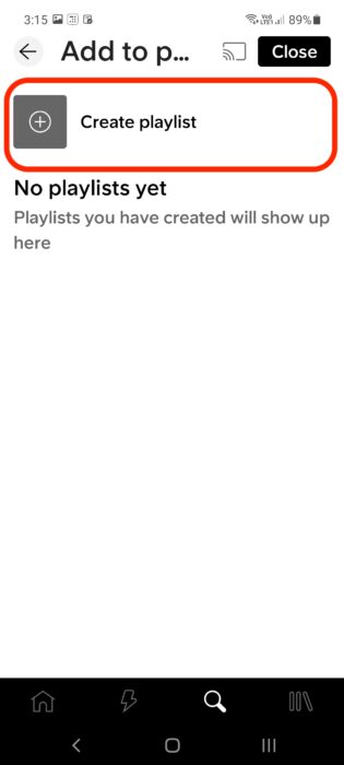 Make a soundcloud playlist from Android app- 3