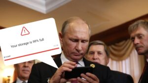 Russia cloud storage running out