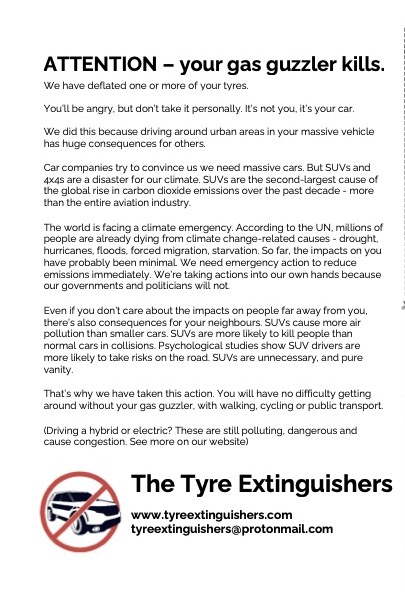 Tyre Extinguishers leaflet