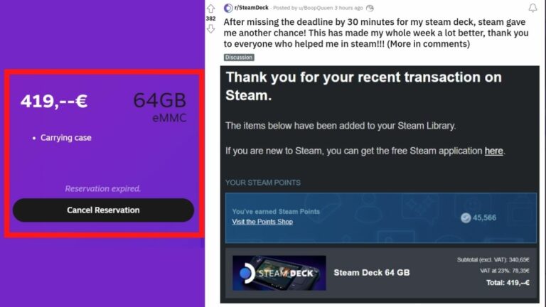 Valve gives another chance to order steam deck