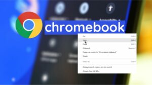 how to copy and paste on Chromebook