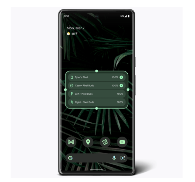 Widget Baterai Android 12: Fitur Android 12 Pixel turun Maret 2022