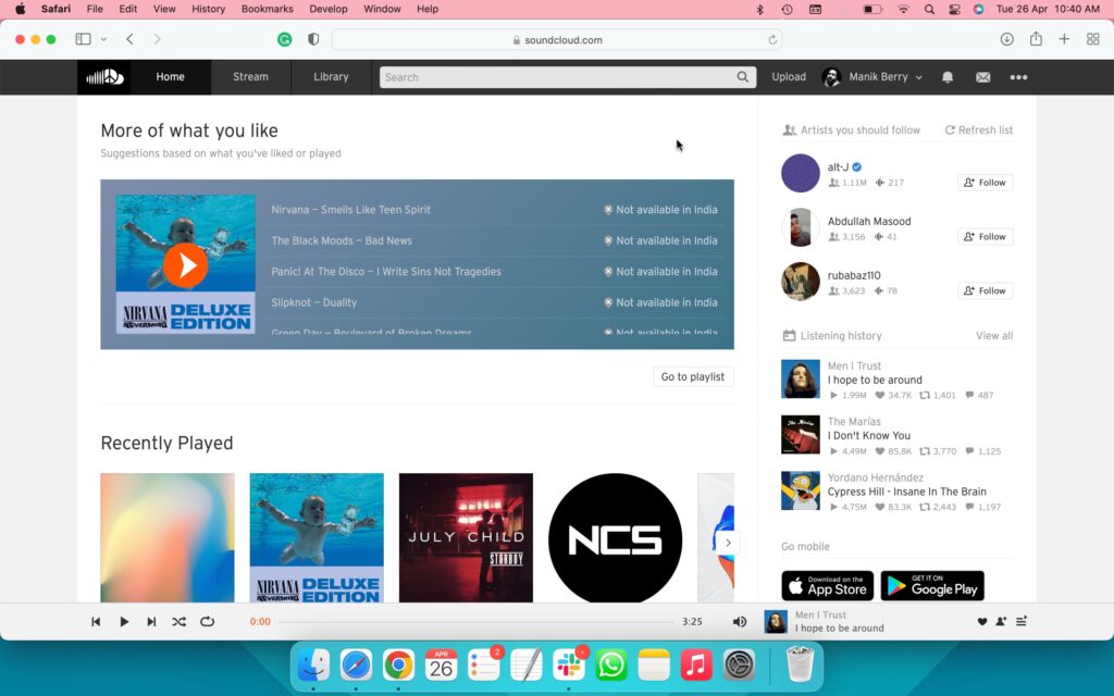 How to upload music to SoundCloud via desktop- 1