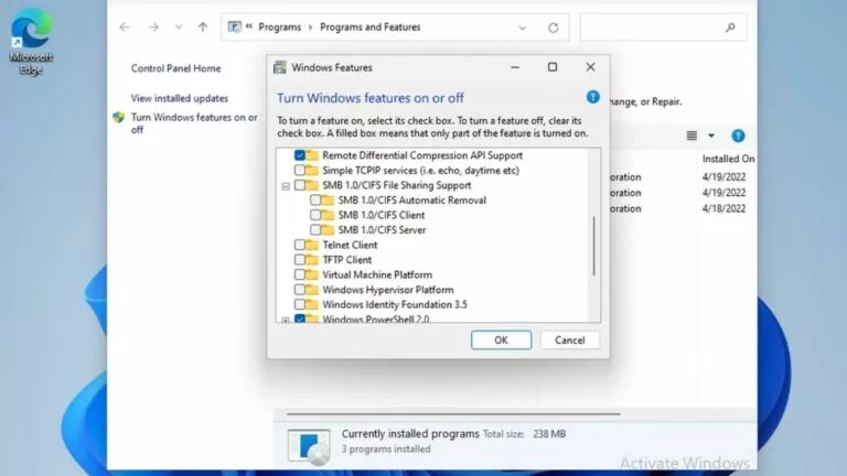 Microsoft Disabled SMB1 in Windows 11