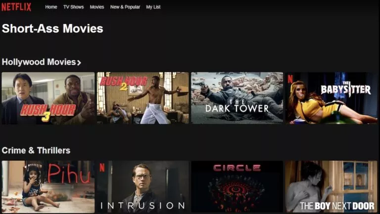 Netflix Short-ass movies tag featured image