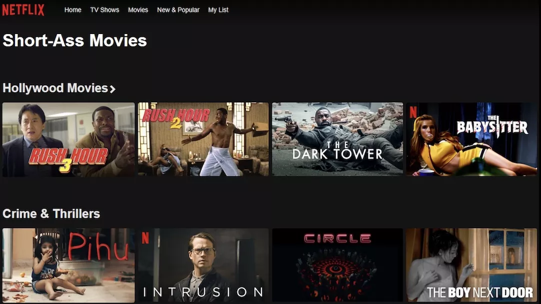 Netflix Short-ass movies tag featured image