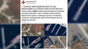 Ukraine Google Maps Russia military claim