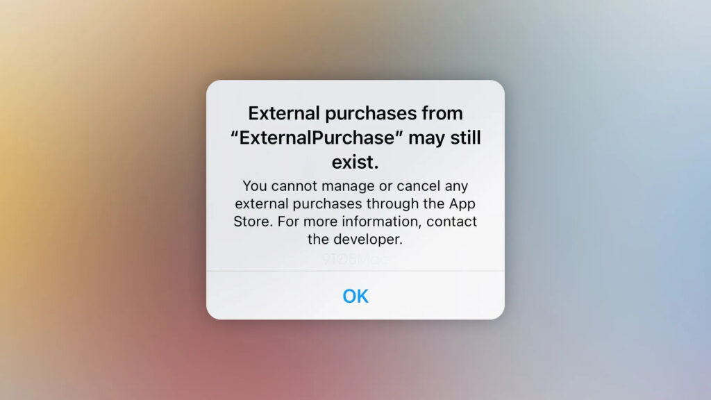 iOS 15.5 external payment
