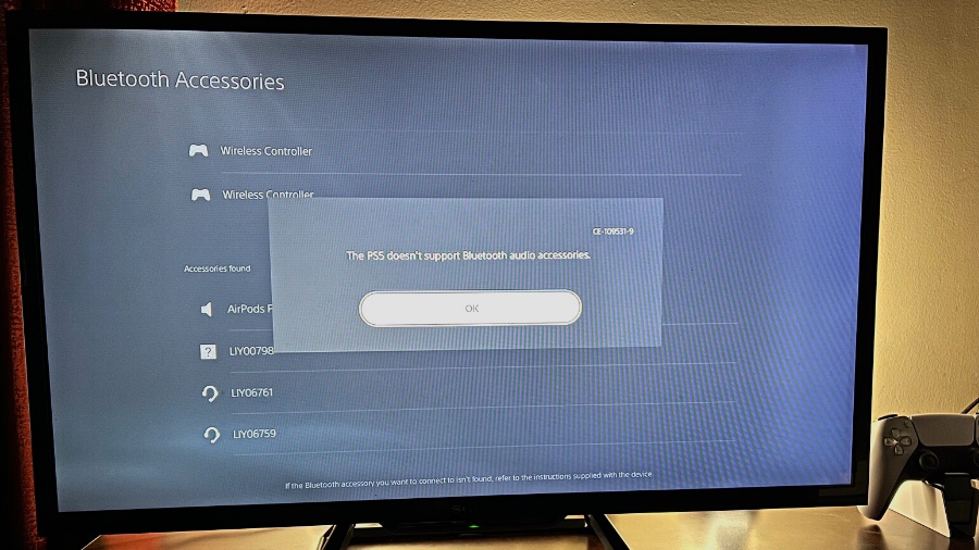 AirPods PS5 not compatible