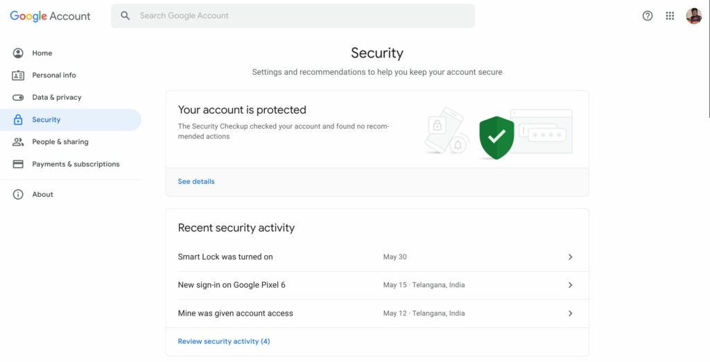 Google Account Security